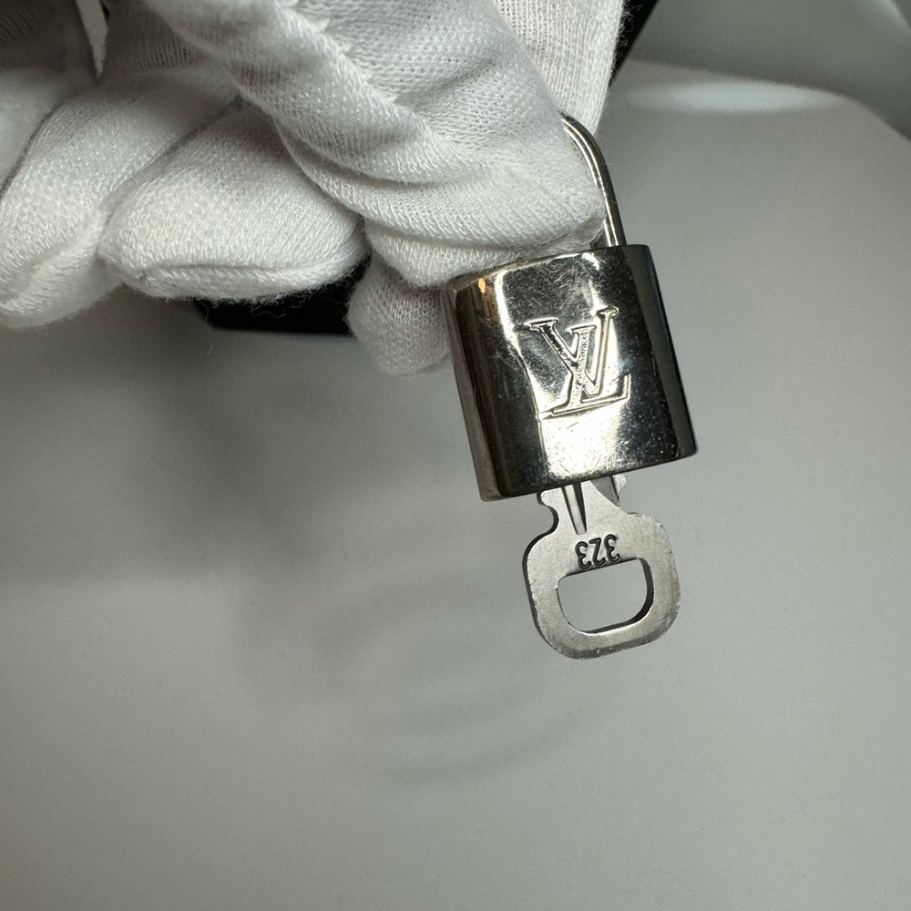 SOLD! LOUIS VUITTON Silver Lock & Key #323 - Picture 3 of 5